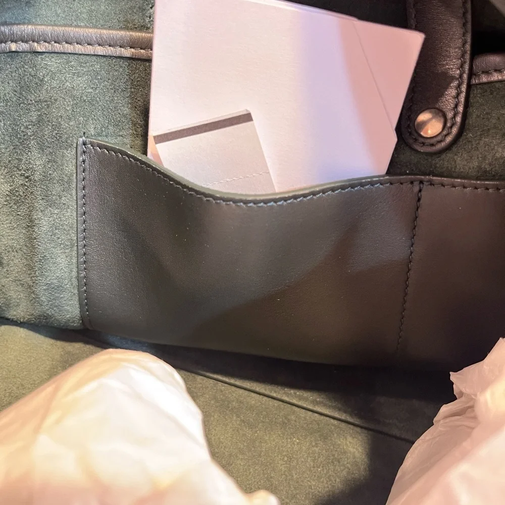 CELINE GREEN SUEDE BAG - Picture 11 of 16